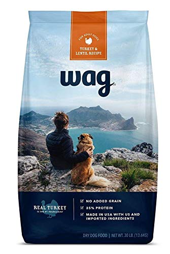 Бренд Amazon - wag Сухой корм для собак с индейкой и чечевицей (30 фунтовых мешков)