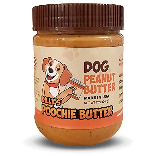 2 упаковки полностью натурального арахисового масла для собак Poochie Butter 12oz