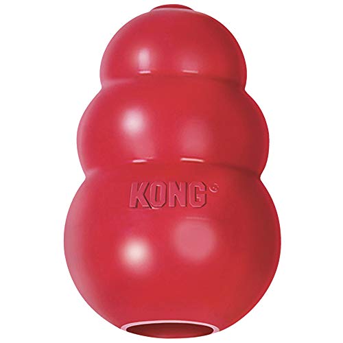 KONG - классическая игрушка для собак, прочный натуральный каучук - весело жевать, гоняться и играть в мяч