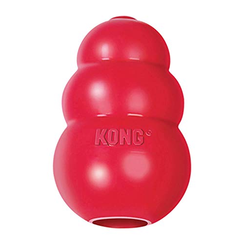 KONG - Классическая игрушка для собак, прочный натуральный каучук - весело жевать, гоняться и играть в мяч - для крупных собак