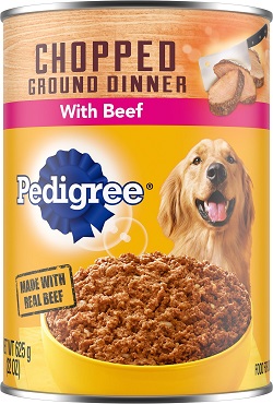 Влажный корм для собак Pedigree Chopped Ground Dinner with Beef