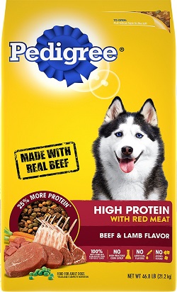 Pedigree Высокопротеиновый сухой корм для собак со вкусом говядины и ягненка