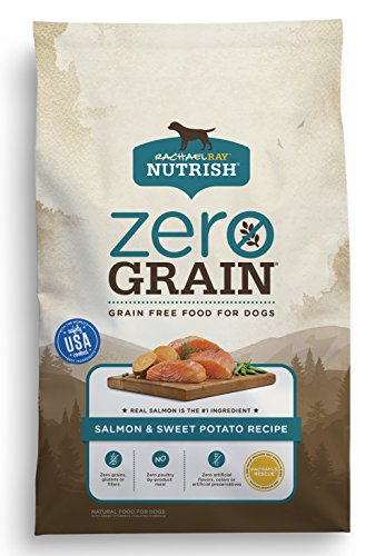Rachael Ray Nutrish Zero Grain Natural сухой корм для собак, рецепт с лососем и сладким картофелем, 4 фунта, беззерновой