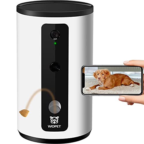 WOpet Smart Pet Camera: дозатор угощений для собак, Full HD WiFi Pet Camera с ночным видением для просмотра домашних животных, двухсторонняя аудиосвязь, предназначенная для собак и кошек, удаленный мониторинг вашего питомца